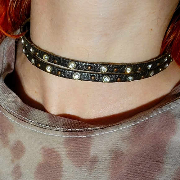 Leather Choker - Picture 1 of 4